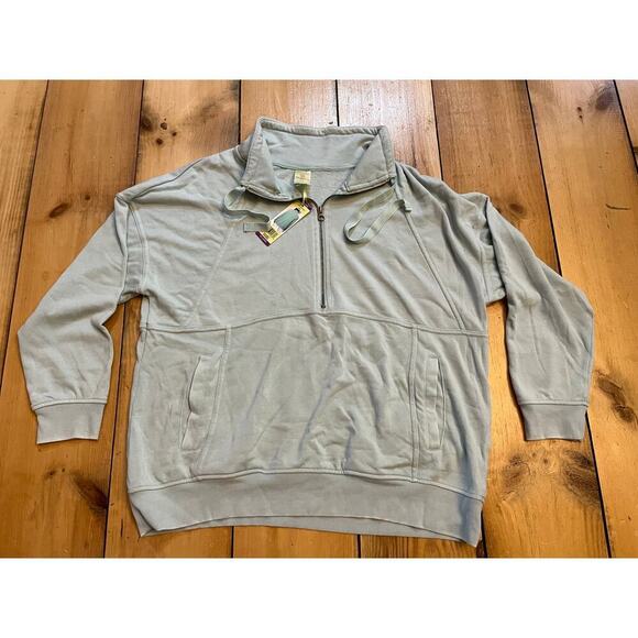 Tangerine 1/4 Zip Pullover Sweater - Mint Green - XXL - NWT - Picture 1 of 7